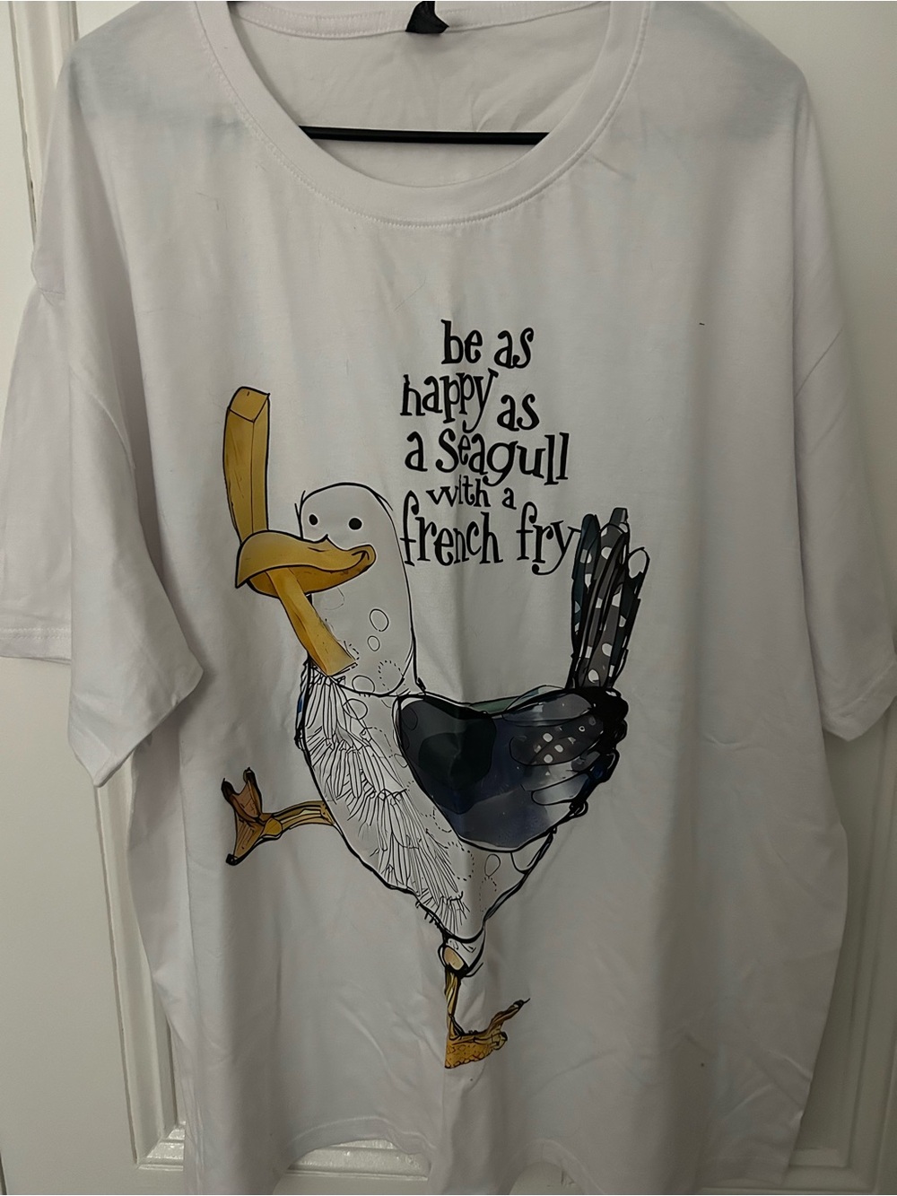 Graphic Seagull Short Sleeve Tee - White